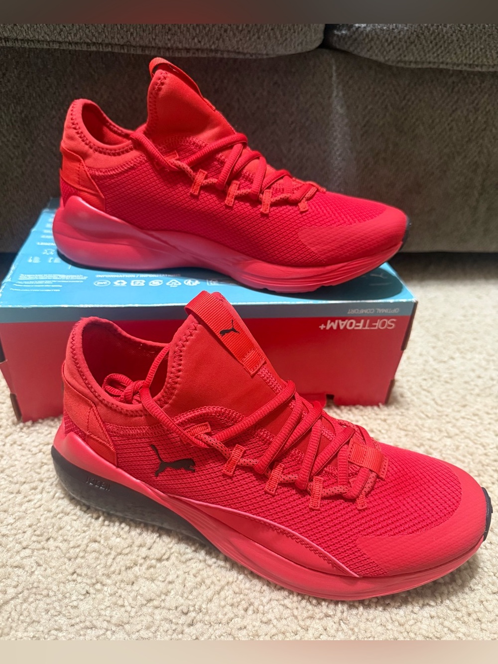 PUMA Men's Cell Vive Running Shoes Sneakers Red 376180 10 New Size 9.5